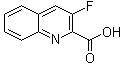 3-氟-2-喹啉羧酸分子结构 (CAS 834884-07-0)