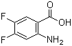 structure of CAS# 83506-93-8, 2-Amino-4,5-difluorobenzoic acid