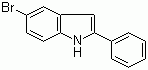 structure of CAS# 83515-06-4, 5-Bromo-2-phenylindole