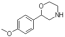structure of CAS# 83555-74-2, 2-(4-甲氧基苯基)吗啉