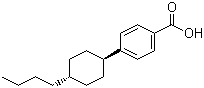 反式-4-丁基环己基苯甲酸分子结构 (CAS 83626-35-1)