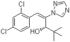 CAS 登录号：83657-19-6, 烯唑醇 (E)-(S)-异构体, (E,3S)-1-(2,4-二氯苯基)-4,4-二甲基-2-(1,2,4-三氮唑-1-基)戊-1-烯-3-醇