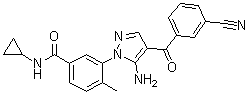 Acumapimod分子结构 (CAS 836683-15-9)