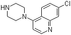 structure of CAS# 837-52-5, 7-氯-4-(1-哌嗪基)喹啉