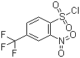 structure of CAS# 837-95-6, 2-Nitro-4-(trifluoromethyl)benzenesulfonyl chloride