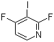 2,4-二氟-3-碘吡啶分子结构 (CAS 837364-88-2)