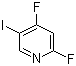 structure of CAS# 837364-89-3, 2,4-二氟-5-碘吡啶