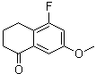 5-氟-3,4-二氢-7-甲氧基-1(2H)-萘酮分子结构 (CAS 837373-16-7)