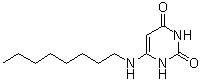 structure of CAS# 83797-69-7, 6-(辛基氨基)-2,4(1H,3H)-嘧啶二酮