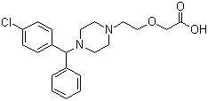 西替利嗪分子结构 (CAS 83881-51-0)
