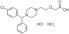 盐酸西替利嗪分子结构 (CAS 83881-52-1)