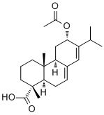 12-乙酰氧基松香酸分子结构 (CAS 83905-81-1)