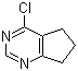 4-氯-6,7-二氢-5H-环戊烯并嘧啶分子结构 (CAS 83942-13-6)