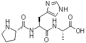 L-脯氨酰-L-组氨酰-L-丙氨酸分子结构 (CAS 83960-31-0)