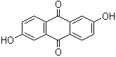 CAS # 84-60-6, 2,6-Dihydroxy-9,10-anthracenedione, 2,6-Dihydroxy-9,10-anthraquinone, 2,6-Dihydroxyanthraquinone, Anthraflavin, NSC-33531