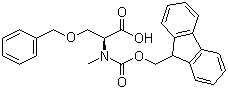 structure of CAS# 84000-14-6, N-Fmoc-N-methyl-O-benzyl-L-serine