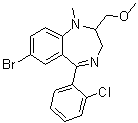 structure of CAS# 84031-17-4, Metaclazepam