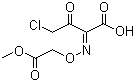 2-甲氧基甲酰甲氧基亚氨基-4-氯-3-氧代丁酸分子结构 (CAS 84080-70-6)