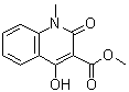 structure of CAS# 84088-50-6, 1,2-Dihydro-4-hydroxy-1-methyl-2-oxo-3-quinolinecarboxylic acid methyl ester