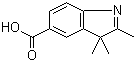 structure of CAS# 84100-84-5, 2,3,3-Trimethyl-3H-indole-5-carboxylic acid