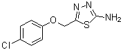 structure of CAS# 84138-73-8, 5-[(4-氯苯氧基)甲基]-1,3,4-噻二唑-2-胺