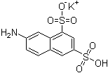 structure of CAS# 842-15-9, 7-氨基萘-1,3-二磺酸单钾盐