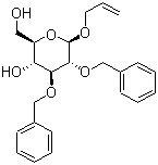 CAS 登录号：84218-68-8, 2-丙烯-1-基 2,3-双-O-(苯基甲基)-beta-D-吡喃葡萄糖苷