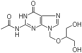 CAS # 84245-12-5, N-[6,9-Dihydro-9-[[2-hydroxy-1-(hydroxymethyl)ethoxy]methyl]-6-oxo-1H-purin-2-yl]acetamide