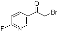 structure of CAS# 84331-15-7, 2-Bromo-1-(6-fluoro-3-pyridinyl)ethanone