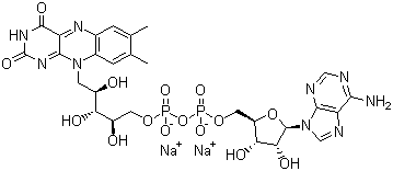 structure of CAS# 84366-81-4, 黄素腺嘌呤二核苷酸二钠