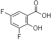 structure of CAS# 84376-20-5, 3,5-Difluorosalicylic acid