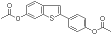 structure of CAS# 84449-63-8, 2-[4-(Acetyloxy)phenyl]benzo[b]thiophene-6-ol acetate