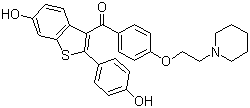 structure of CAS# 84449-90-1, Raloxifene