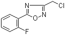 3-(氯甲基)-5-(2-氟苯基)-1,2,4-恶二唑分子结构 (CAS 844499-00-9)