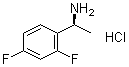 [(S)-1-(2,4-二氟苯基)乙基]胺盐酸盐分子结构 (CAS 844647-37-6)