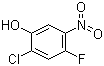2-氯-4-氟-5-硝基苯酚分子结构 (CAS 84478-75-1)