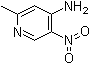 2-甲基-5-硝基-4-吡啶胺分子结构 (CAS 84487-12-7)