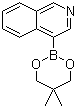 异喹啉-4-硼酸-2,2-二甲基丙二醇-1,3-环酯分子结构 (CAS 844891-01-6)