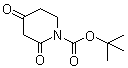 2,4-哌啶二酮-1-甲酸叔丁酯分子结构 (CAS 845267-78-9)
