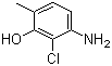 5-氨基-6-氯-2-甲基苯酚分子结构 (CAS 84540-50-1)