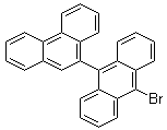 9-溴-10-(9-菲基)蒽分子结构 (CAS 845457-53-6)