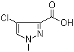 structure of CAS# 84547-85-3, 1-(N-甲基)-4-氯-3-吡唑甲酸