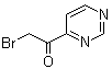 2-溴-1-(4-嘧啶基)乙酮分子结构 (CAS 845504-81-6)