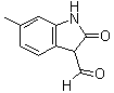 2,3-二氢-6-甲基-2-氧代-1H-吲哚-3-甲醛分子结构 (CAS 845655-53-0)