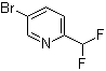 5-溴-2-(二氟甲基)吡啶分子结构 (CAS 845827-13-6)