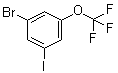 1-溴-3-碘-5-(三氟甲氧基)苯分子结构 (CAS 845866-78-6)