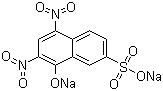CAS 登录号：846-70-8, 萘酚黄 S, 黄胺酸二钠盐, 色酚黄