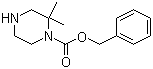 structure of CAS# 846052-89-9, 2,2-Dimethyl-1-piperazinecarboxylic acid benzyl ester