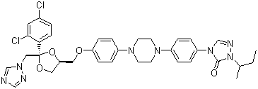 伊曲康唑分子结构 (CAS 84625-61-6)
