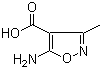 structure of CAS# 84661-50-7, 5-氨基-3-甲基-4-异噁唑羧酸